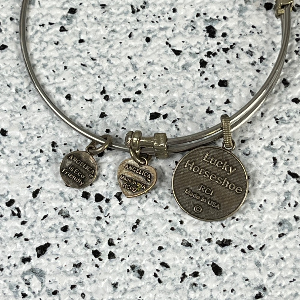 Angelica Charm‎ Bracelet Lucky Horseshoe Butterfly RCI - Picture 4 of 4